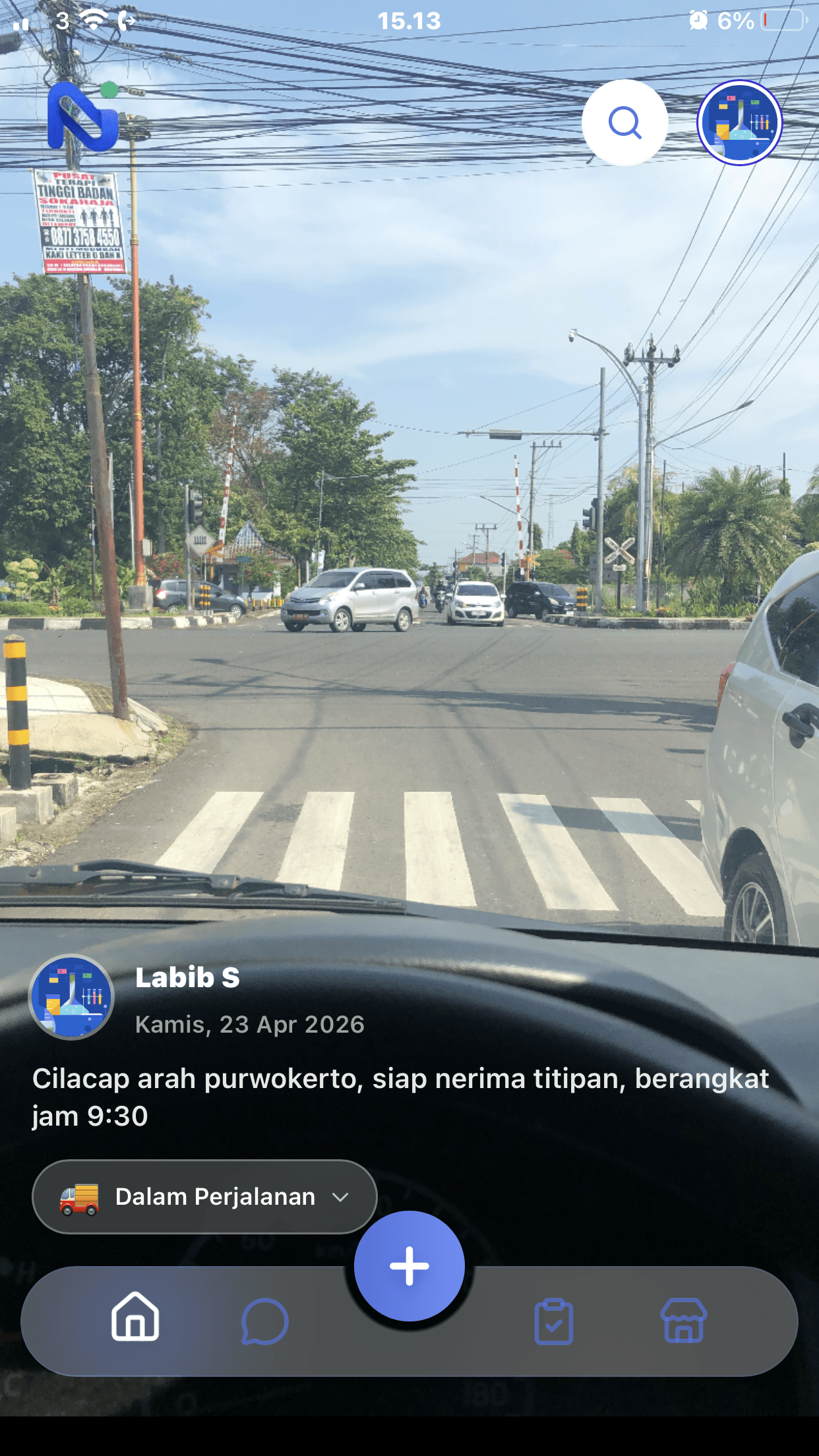 Feed Dalam Perjalanan Numpak